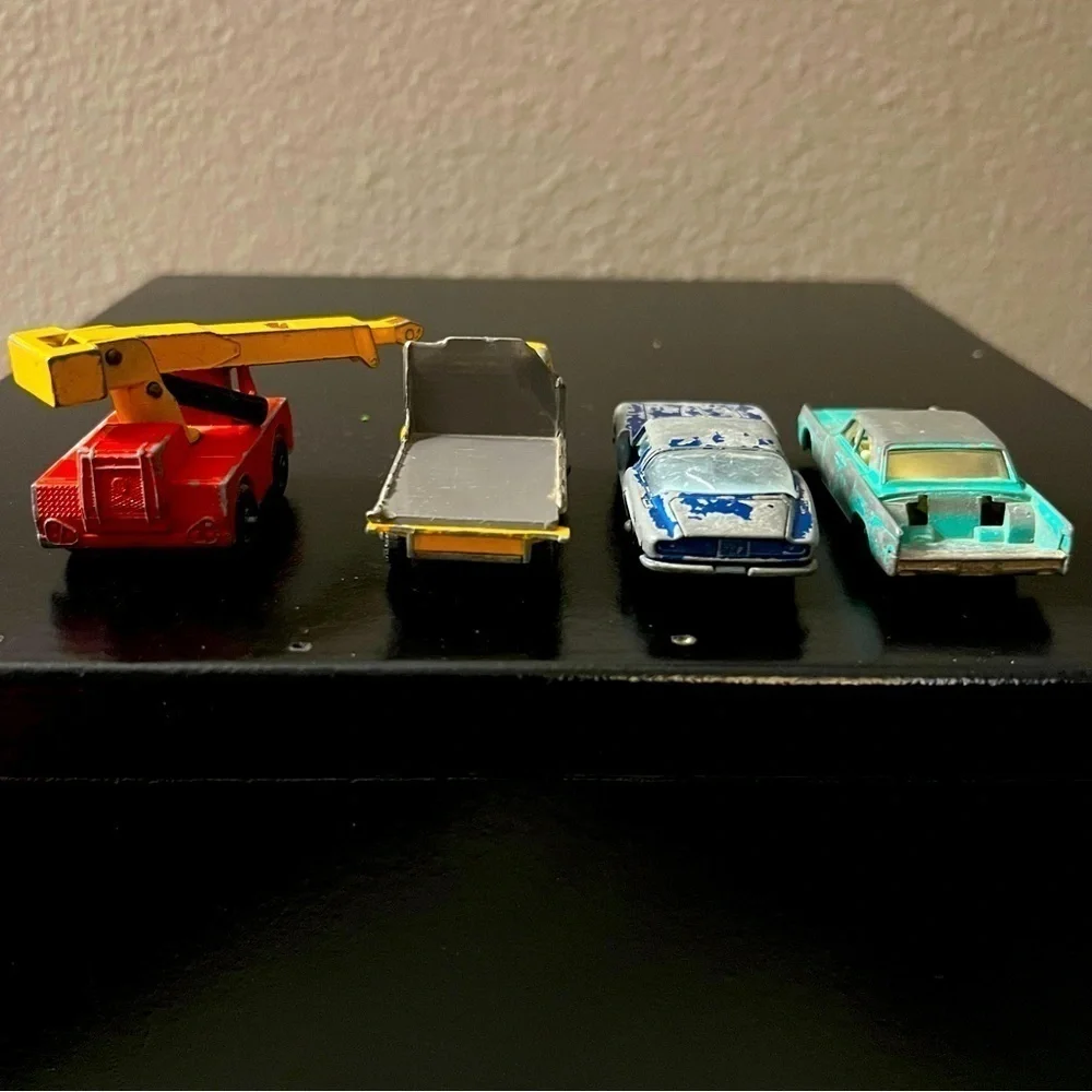 Vintage bundle of four Matchbox cars.